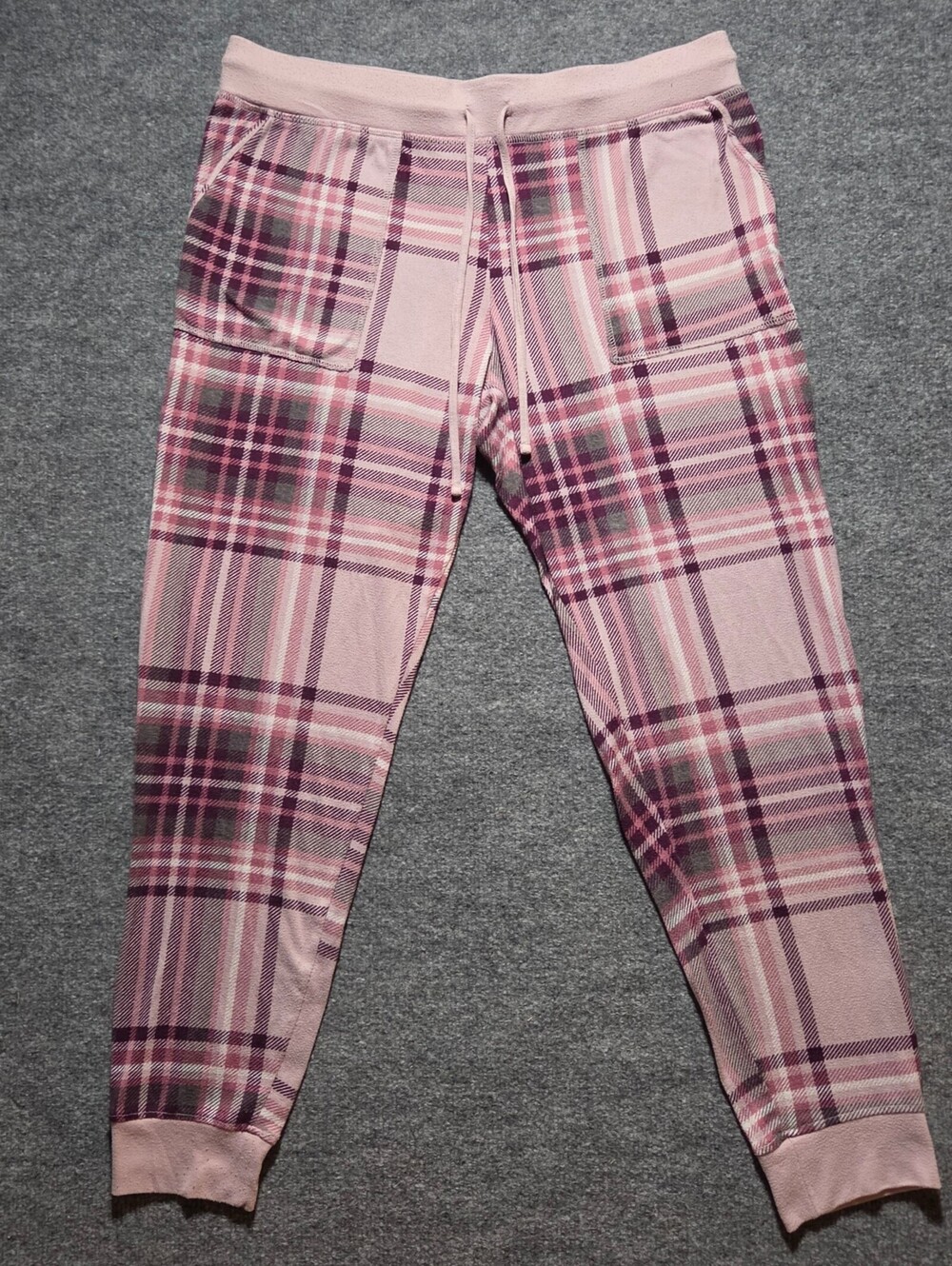 Secret Treasures Mauve Dream Plaid Lounge Pants L/G 12-14